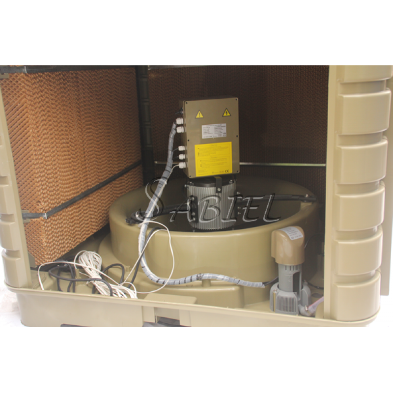 Охладитель-увлажнитель воздуха испарительный SABIEL D180ALM с нижней подачей, LED пультом, гигростатом, контроллер MODBUS